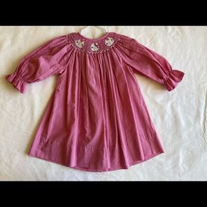 Hello kitty smocked dress 24M